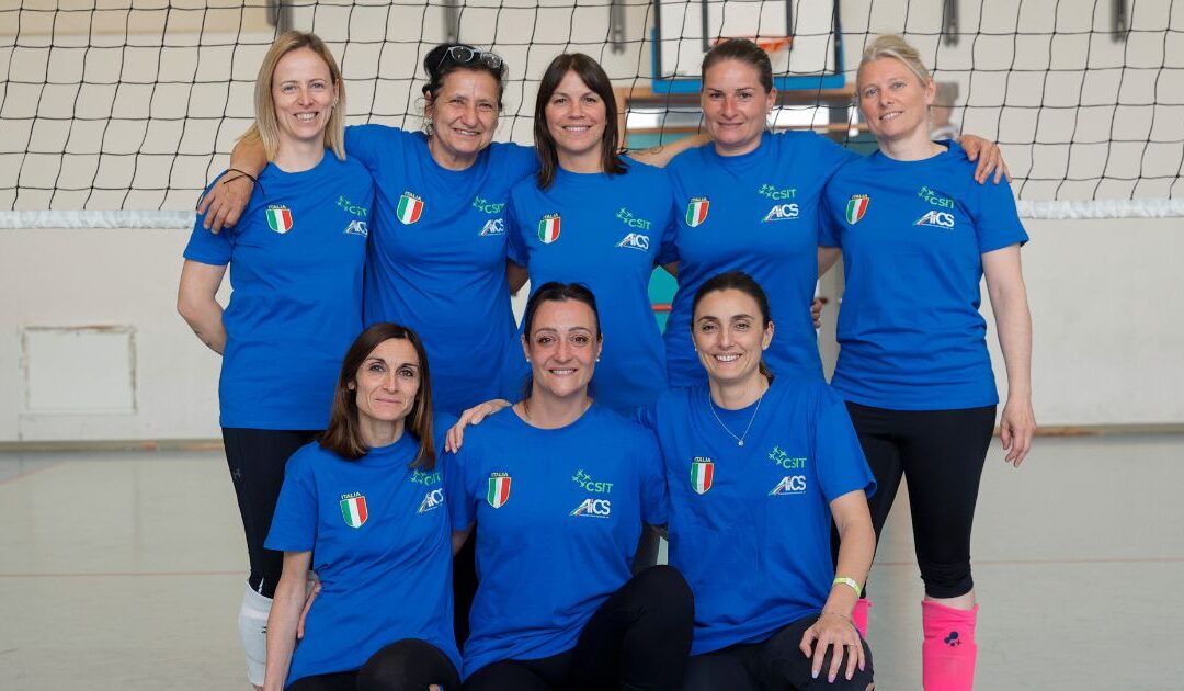 L’Aics Volley Forlì ai Csit World Sports Games 2025 in Grecia per promuovere il Catch’n Serve Ball